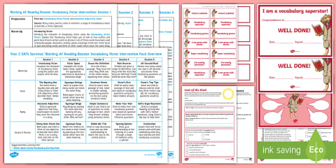Suggested SATs Boost Intervention Timetable