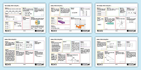Year 6 Spring 2 Maths Revision Activity Mats