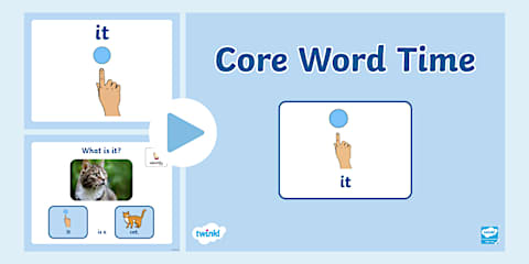 Core Word PowerPoint - Over/Under