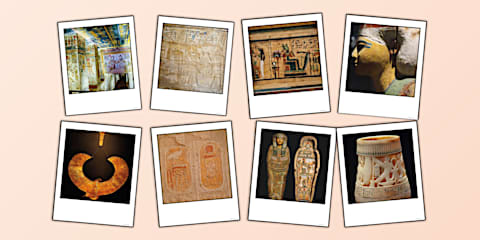 Facts about Ancient Egyptian Art Display Poster