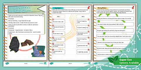 The Dramatic Dash Differentiated Worksheets