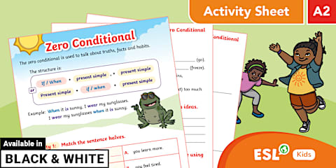 ESL Zero Conditional Interactive Multiple Choice Game [Kids, A2-B1]