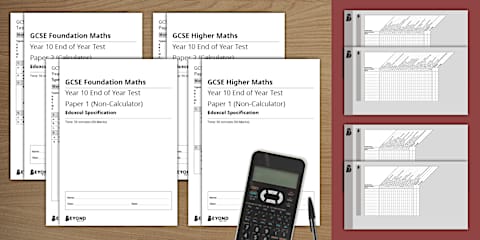 Year 10 Maths Revision Flashcards Resource Pack