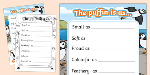 Bird Poem Writing Template
