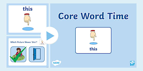 Core Word PowerPoint - Up/Down