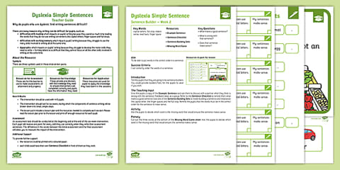 Pack 1 Dyslexia Intervention: Simple Reading Comprehension - Be the ...