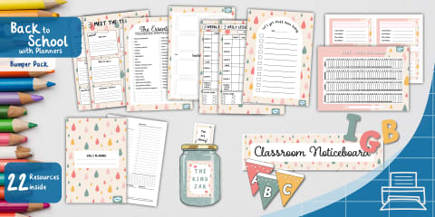 Grade 1: School-Themed Editable Book Covers