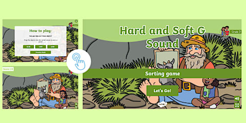 Grade 3 Phonics: Hard and Soft C Sound Interactive Sorting Game