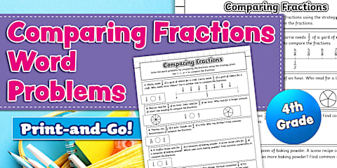 Adding and Subtracting Mixed Numbers Word Problems Challenge Cards for ...