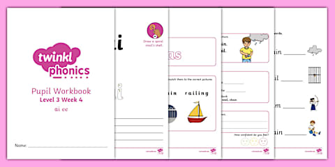 'ee' Phonics Lesson Pack - Level 3 Week 4 Lesson 4