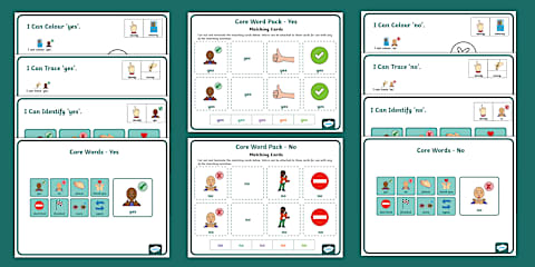 Core Word PowerPoint - Yes/No