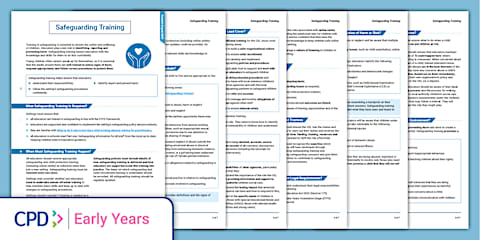 CPD: Safeguarding Scenarios in the Early Years (Cards)