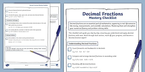 Grade 8 Functions and Relationships Checklist