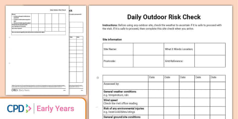 Nappy Changing Record Sheet for Private Childcare Settings