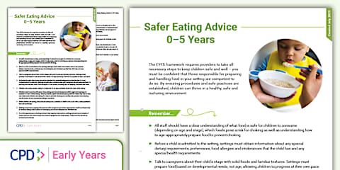 Safer Eating and Nutrition in the Early Years (Resource Pack)