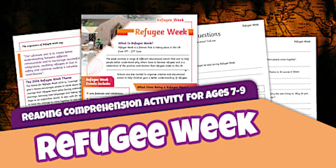 Refugee Week Reading Comprehension Activity for Ages 9-11