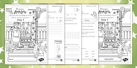 Grade 3 Phonics - Term 2 - Termly Sounds Recap - Workbook (CAPS Aligned)