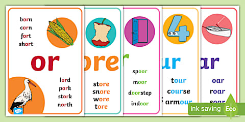 Spelling Challenge 'or', 'oor' and 'ore'