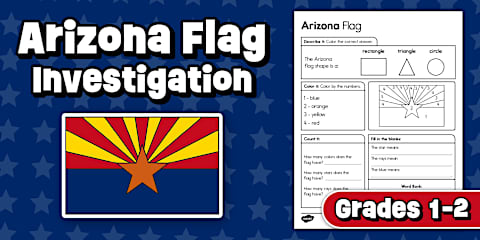 All About Arizona Research Worksheet for K-2nd Grade