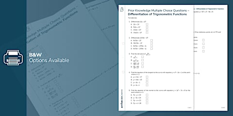 Parametric Differentiation Question and Example Pack
