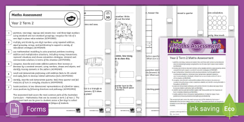 Year 2 Australian Maths Mats Activity Pack