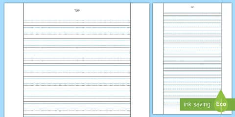 4 Lined Paper For Handwriting