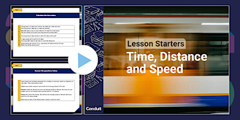 Sixth Grade Speed, Distance, and Time PowerPoint & Google Slides