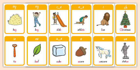 Twinkl Phonics Level 3 - Double-Sided Mnemonic Flashcards