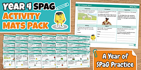 Year 3 Spelling, Punctuation and Grammar Activity Mats Pack