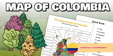Ecological map of Colombia