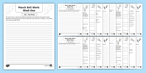 Seventh Grade ELA February Bell Work Bundle