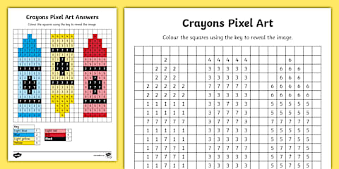 Grade 2 Creative Arts 2D Unicorn Pixel Art Template (CAPS Aligned)