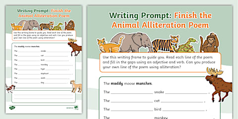 Spring Alliteration Poem Resource Pack