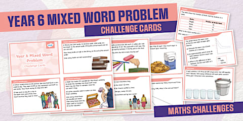 Year 6 Maths Word Problems Worksheet