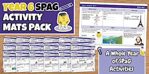 Year 3 Spelling, Punctuation and Grammar Activity Mats Pack