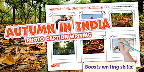 Shopping Photo Caption Writing Template