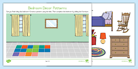 Patterns Grade R Worksheet Grade R Mats - Term 2 - Geometric Patterns - Worksheet: Flag Patterns ...
