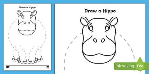 Draw a Zebra Pencil Control Activity