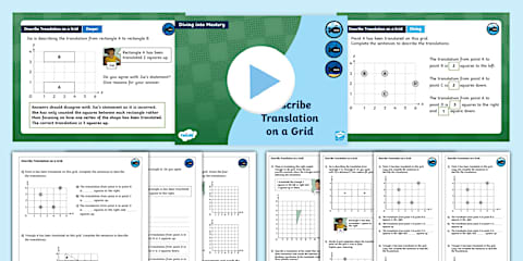 Year 4 Diving into Mastery: Step 4 Translate on a Grid Teaching Pack