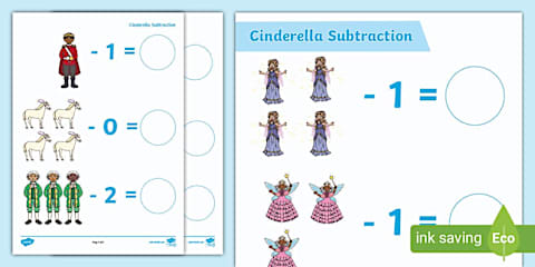 Cinderella Addition Sheets