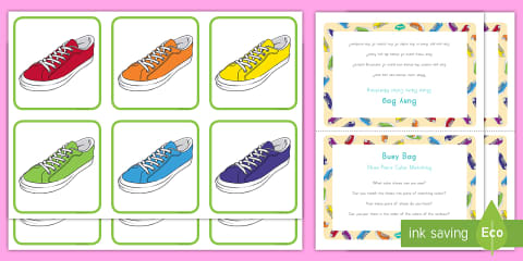 Shoe Pairs Colour Matching Busy Bag Resource Pack for Parents