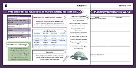 Finish the Science Fiction Story Writing Template