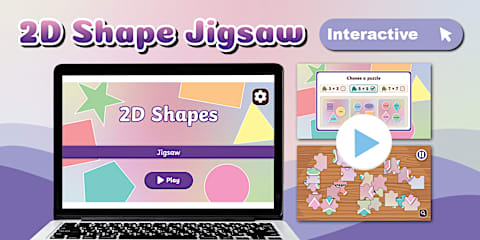 2D Shapes Interactive Bingo