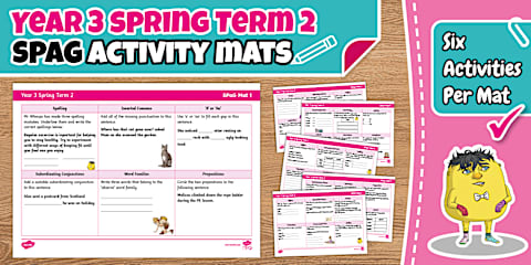 Year 3 Summer Term 2 SPaG Activity Mats