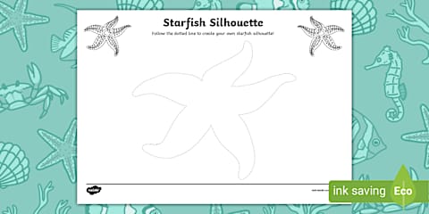 Starfish Colouring Sheet