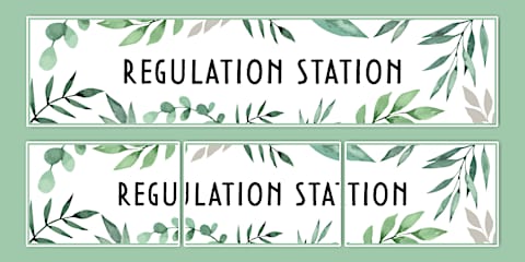 Botanical Themed Our Class Rules Display Banner