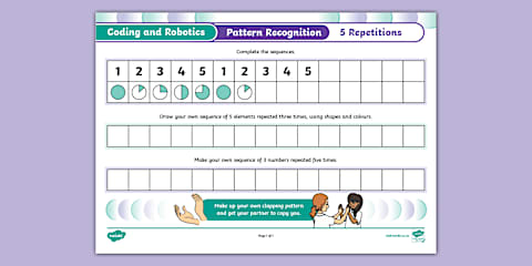 Grade 1 Robotics and Coding - Term 2 - Coding - Pattern Recognition ...