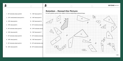 Describing Rotations Worksheet
