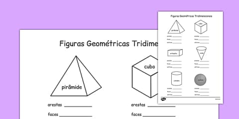 Properties of 3D Shapes Worksheets Polish
