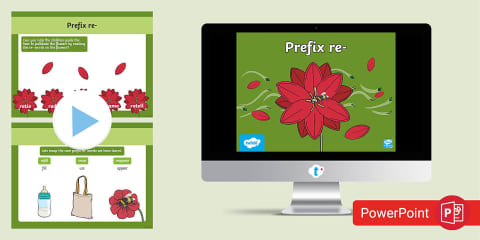 re- Prefix Spelling Activity